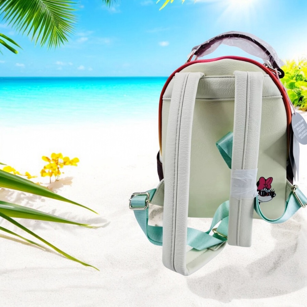 Disney Parks Mickey Minnie Summer At The Beach Loungefly Mini Backpack 2024 - Picture 5 of 6